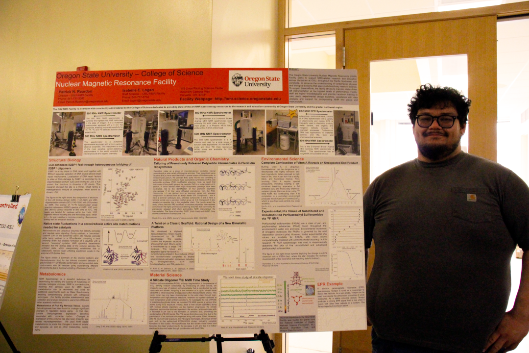 Esteban “E” Hernandez with his poster presentation.