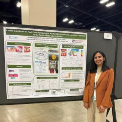 Sneha George with her poster presentation at Pittcon 2026.