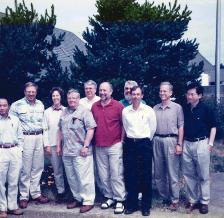 Fred Horne and colleagues in the 80s-90s