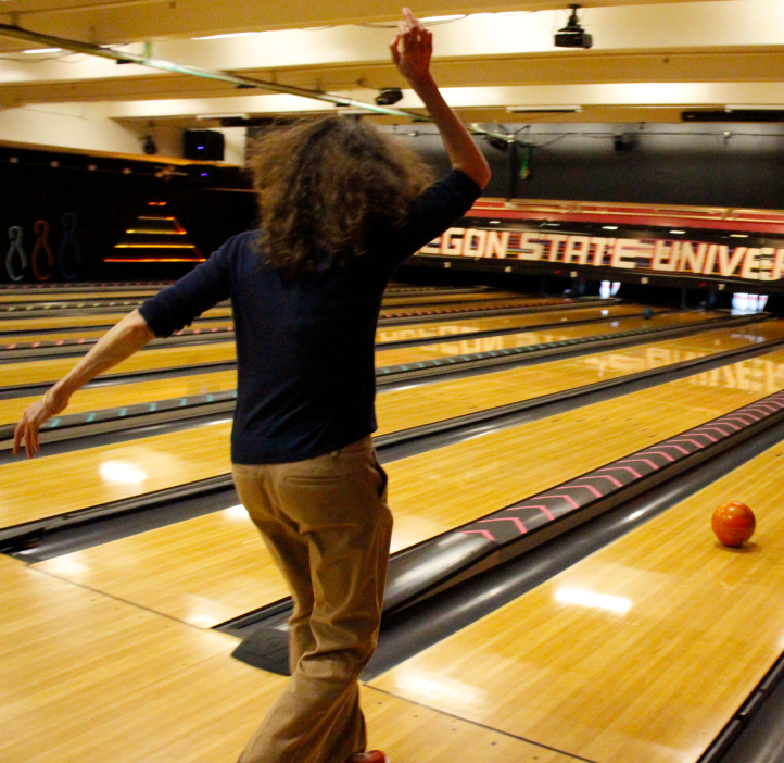 May Nyman bowling.